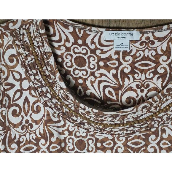 Liz Claiborne Woman Bundle of 4: Women 2x Lightweight Comfort T-shirts - Picture 14 of 15